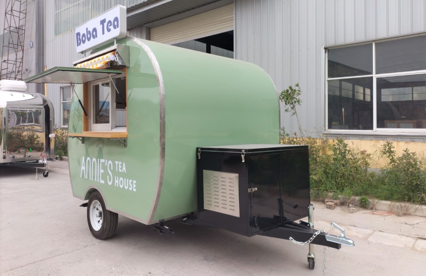 custom bubble tea trailer for sale